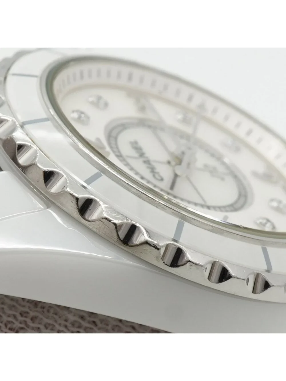 Chanel Diamond White Dial Watch